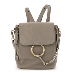 Chloe Suede Calfskin Small Faye Backpack