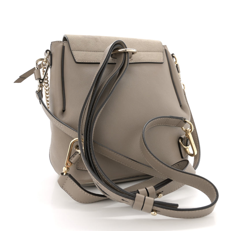 Chloe Suede Calfskin Small Faye Backpack