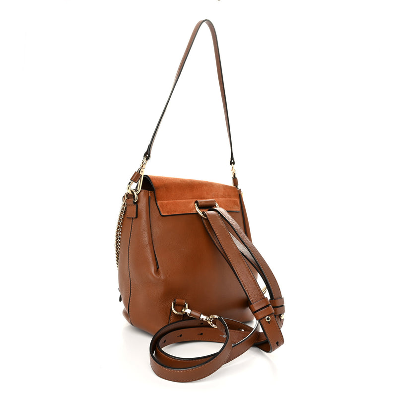 Chloe Suede Calfskin Small Faye Backpack