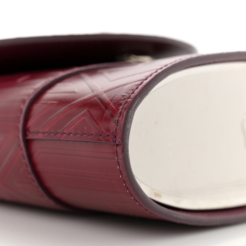 Chloe Calfskin Embossed Small Aby Lock