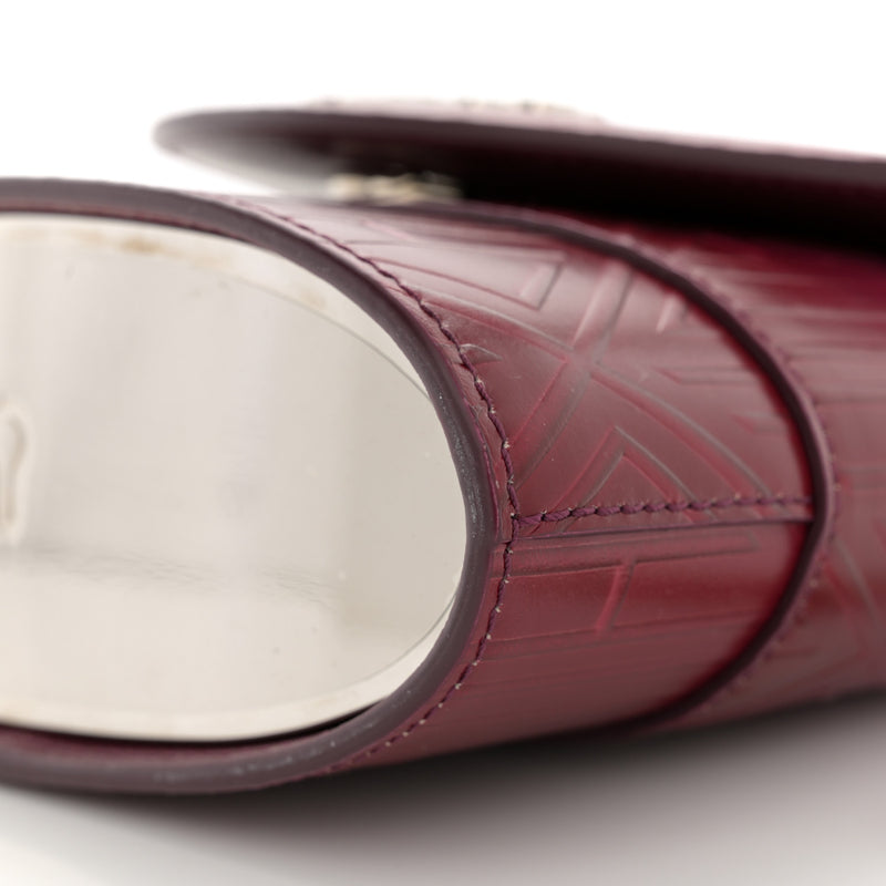 Chloe Calfskin Embossed Small Aby Lock