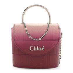 Chloe Calfskin Embossed Small Aby Lock