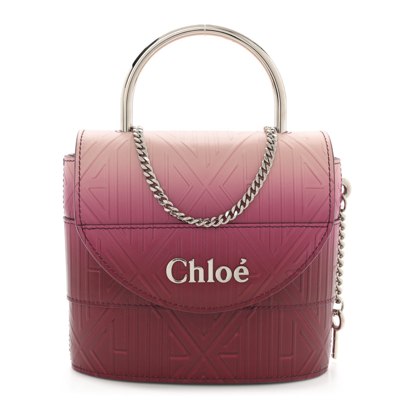 Chloe Calfskin Embossed Small Aby Lock