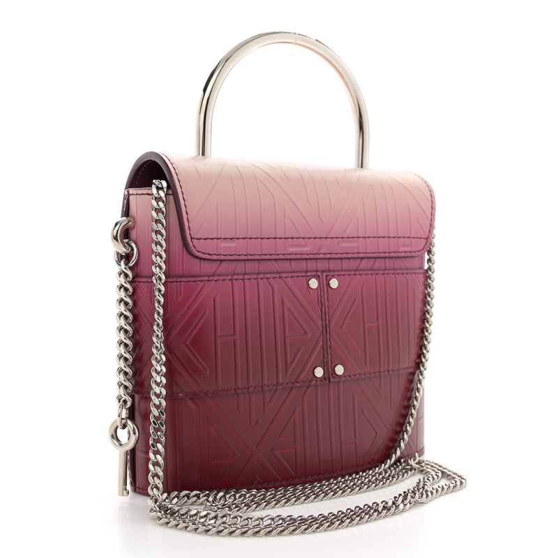 Chloe Calfskin Embossed Small Aby Lock