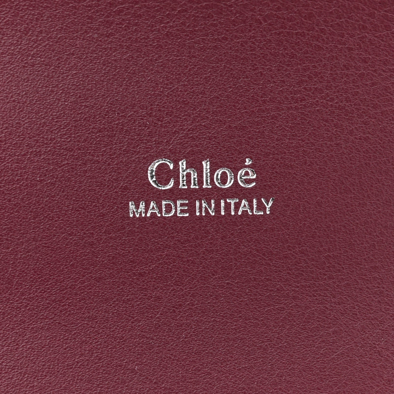Chloe Calfskin Embossed Small Aby Lock
