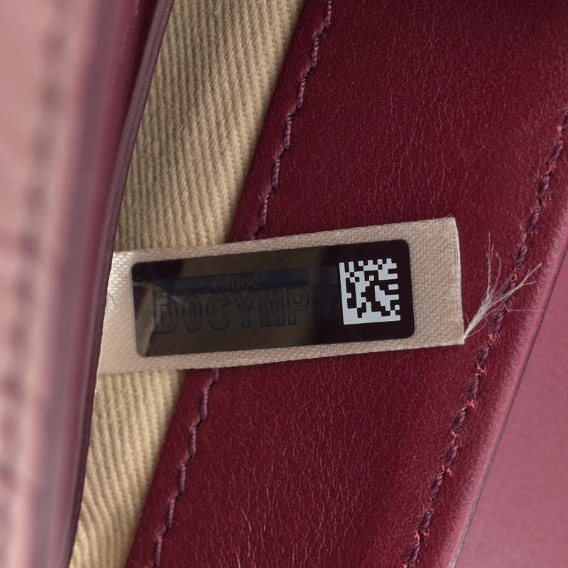 Chloe Calfskin Embossed Small Aby Lock
