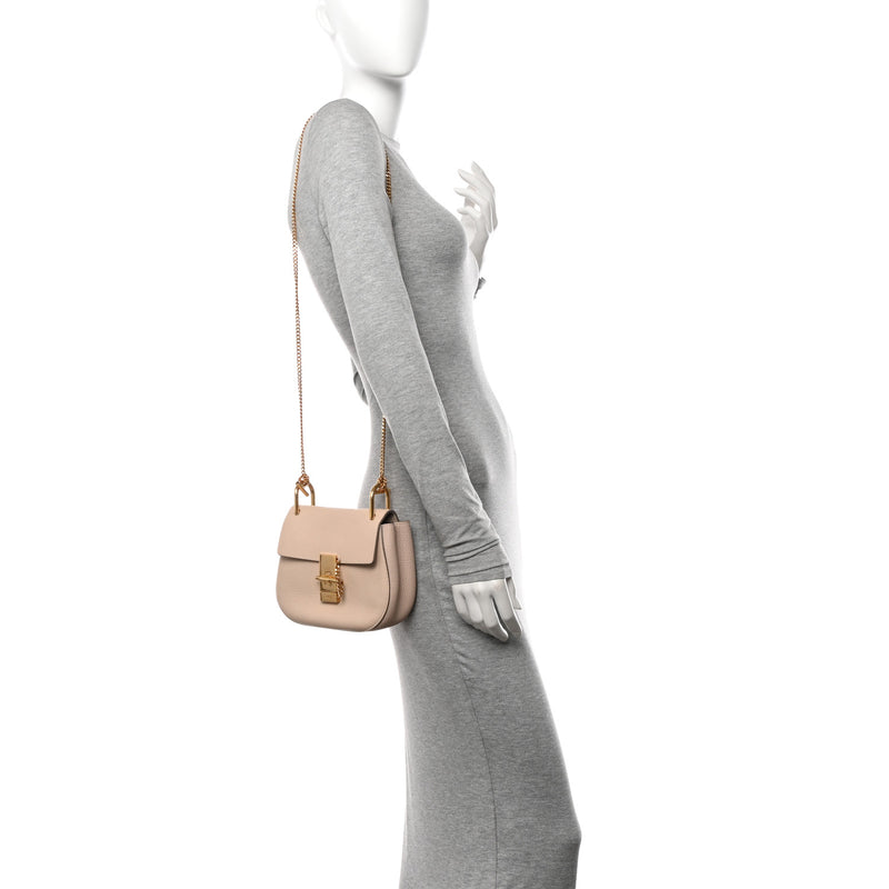 Chloe Grained Lambskin Mini Drew