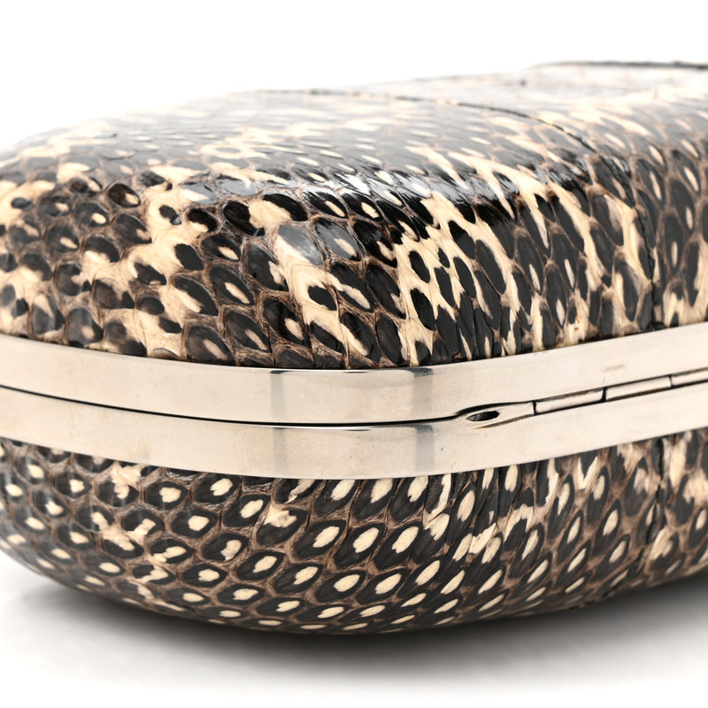 Alexander Mcqueen Snakeskin Skull Box