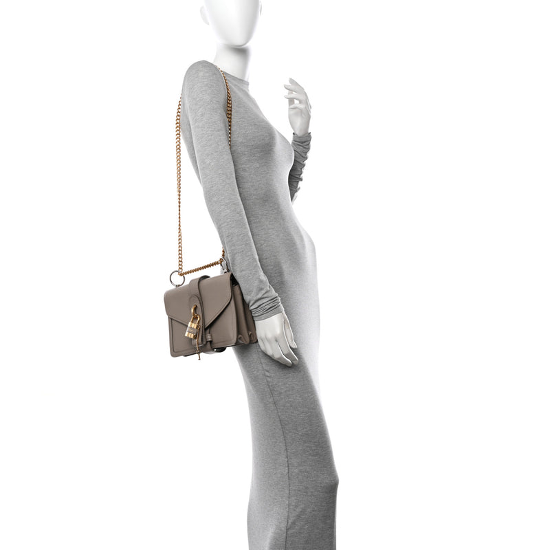 Chloe Shiny Goatskin Calfskin Mini Aby