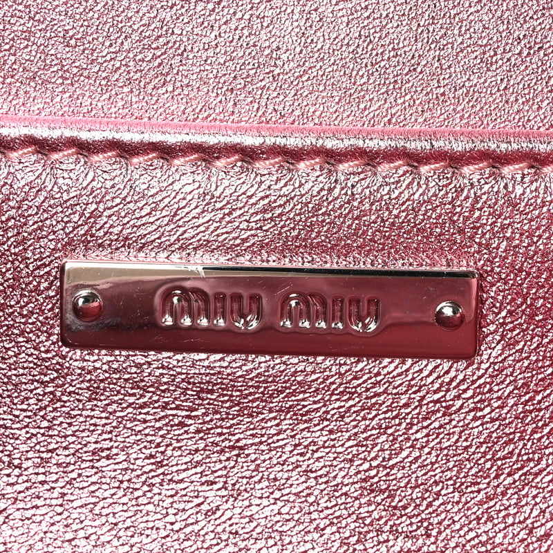 Miu Paillettes Sequin Cleo Top Handle