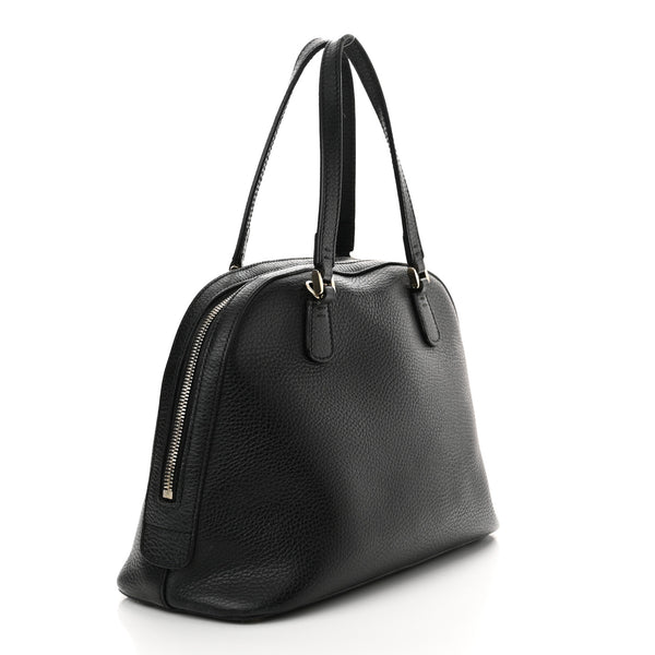 Gucci Dollar Calfskin Dome Bag Black