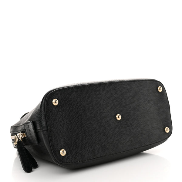 Gucci Dollar Calfskin Dome Bag Black