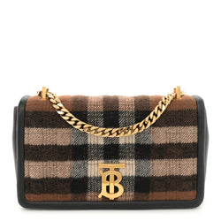 Burberry Check Cashmere Small Lola Bag