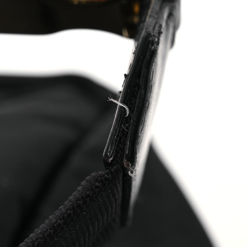 Versace Nylon Goatskin Studded Palazzo
