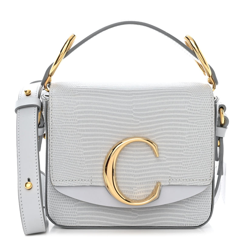 Chloe Calfskin Lizard Embossed Mini C
