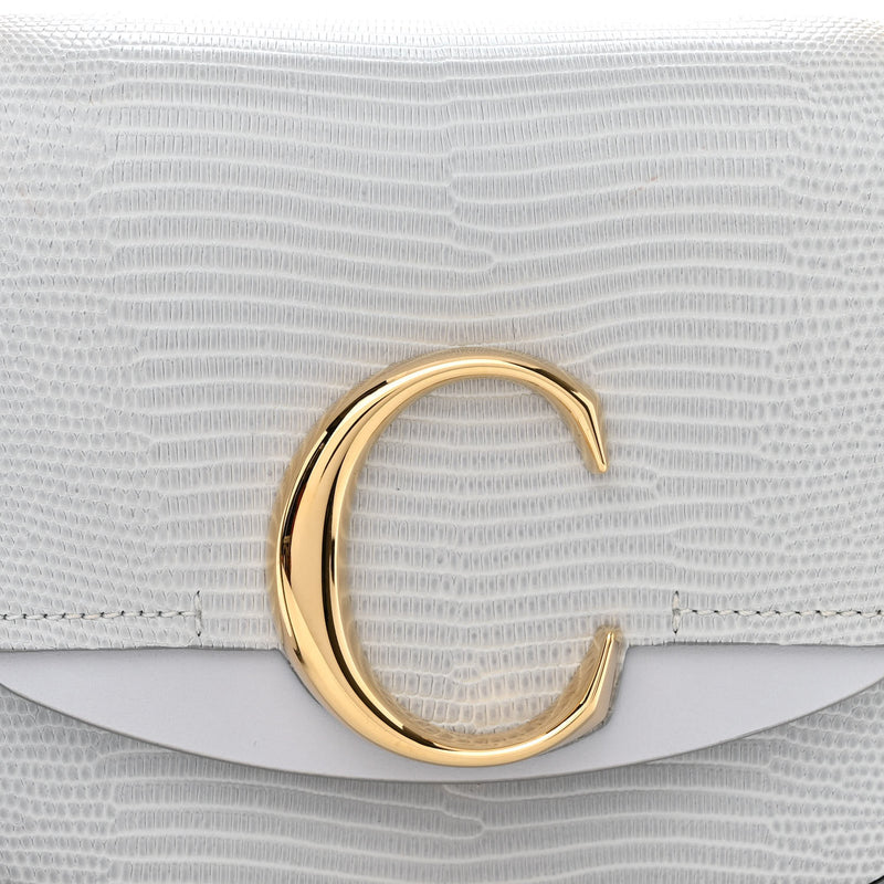Chloe Calfskin Lizard Embossed Mini C