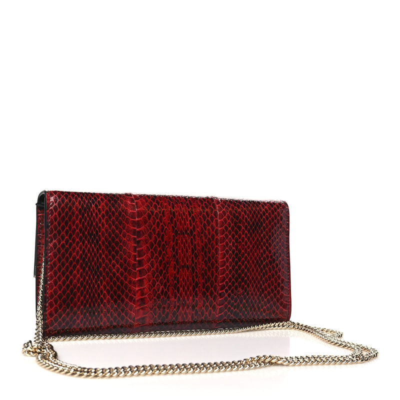 Jimmy Choo Snakeskin Embossed Wallet On