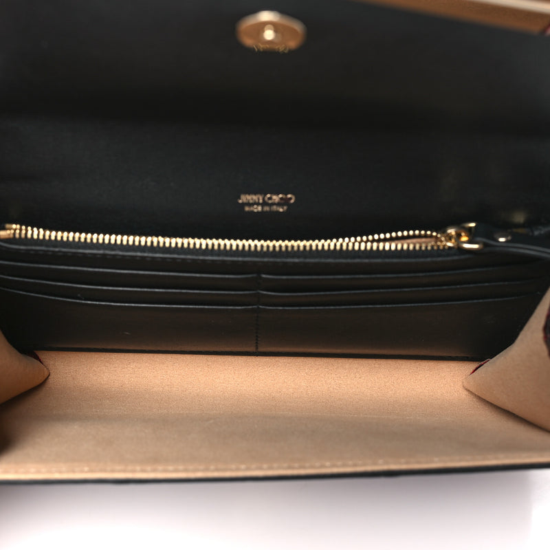 Jimmy Choo Snakeskin Embossed Wallet On