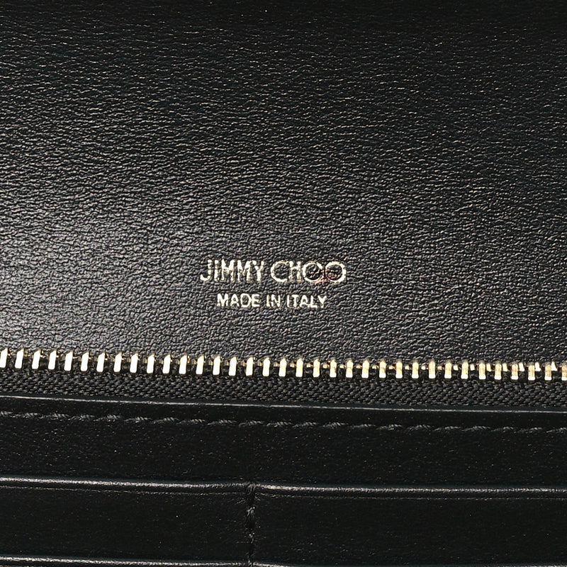 Jimmy Choo Snakeskin Embossed Wallet On