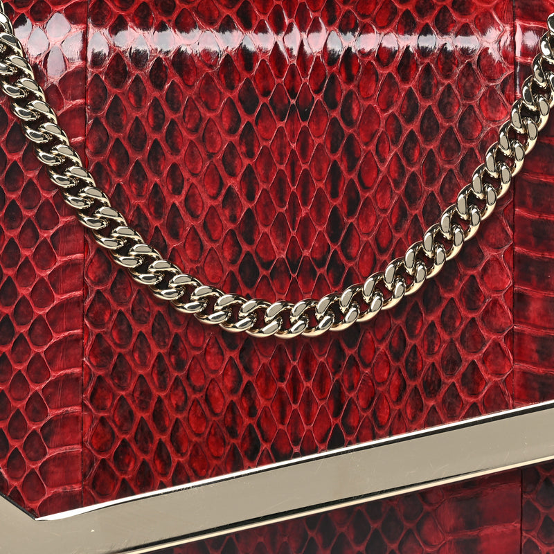 Jimmy Choo Snakeskin Embossed Wallet On