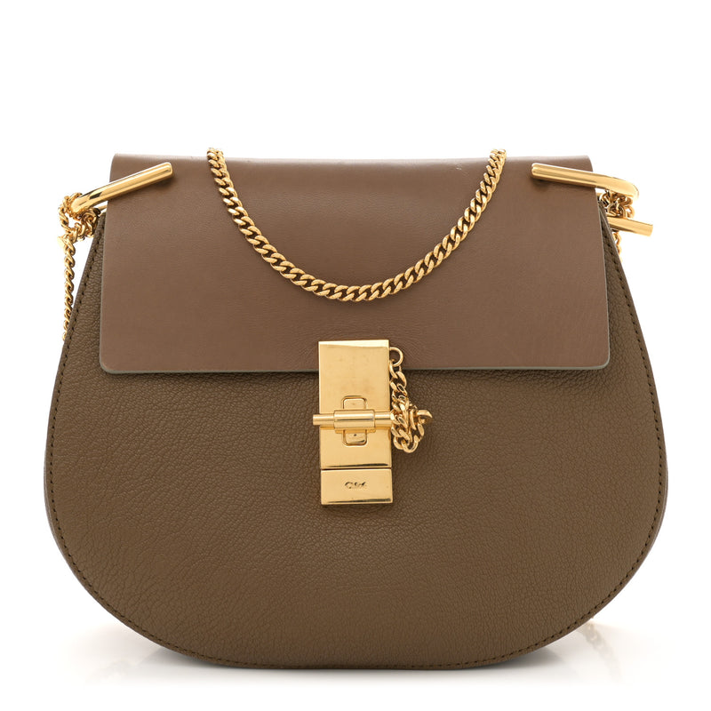 Chloe Grained Lambskin Drew Shoulder Bag