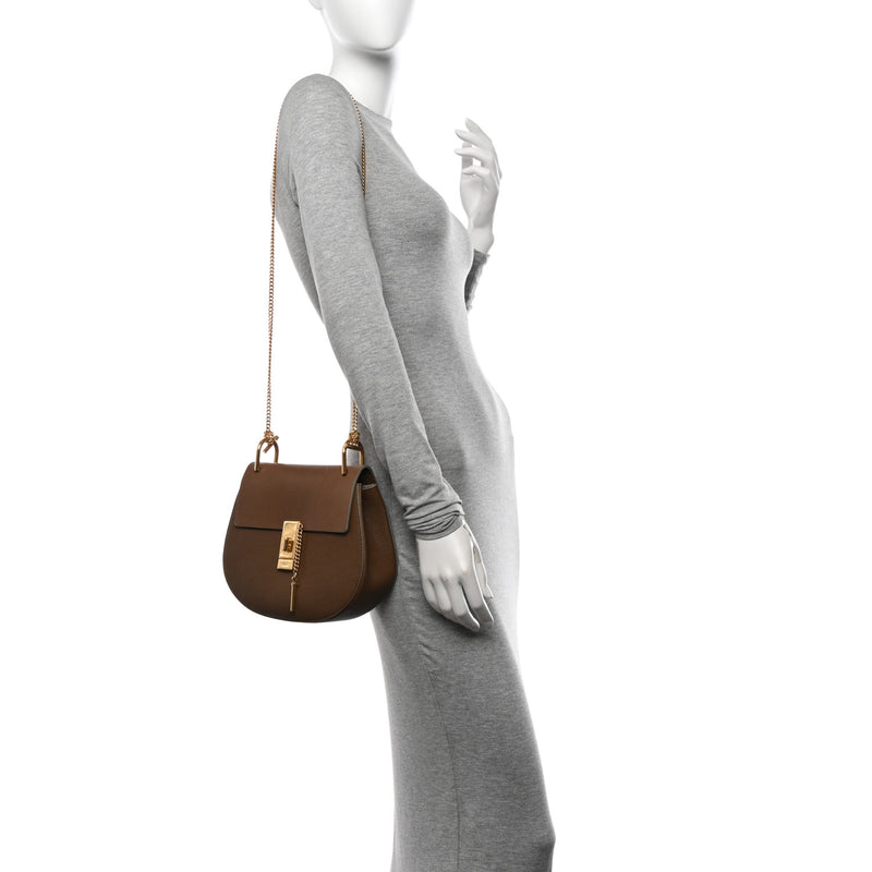 Chloe Grained Lambskin Drew Shoulder Bag