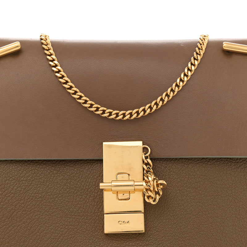 Chloe Grained Lambskin Drew Shoulder Bag