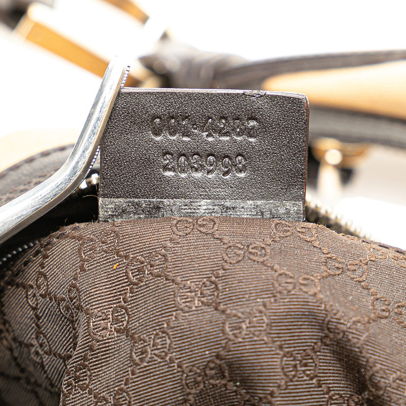 Gucci Web Brown Light Canvas Fabric