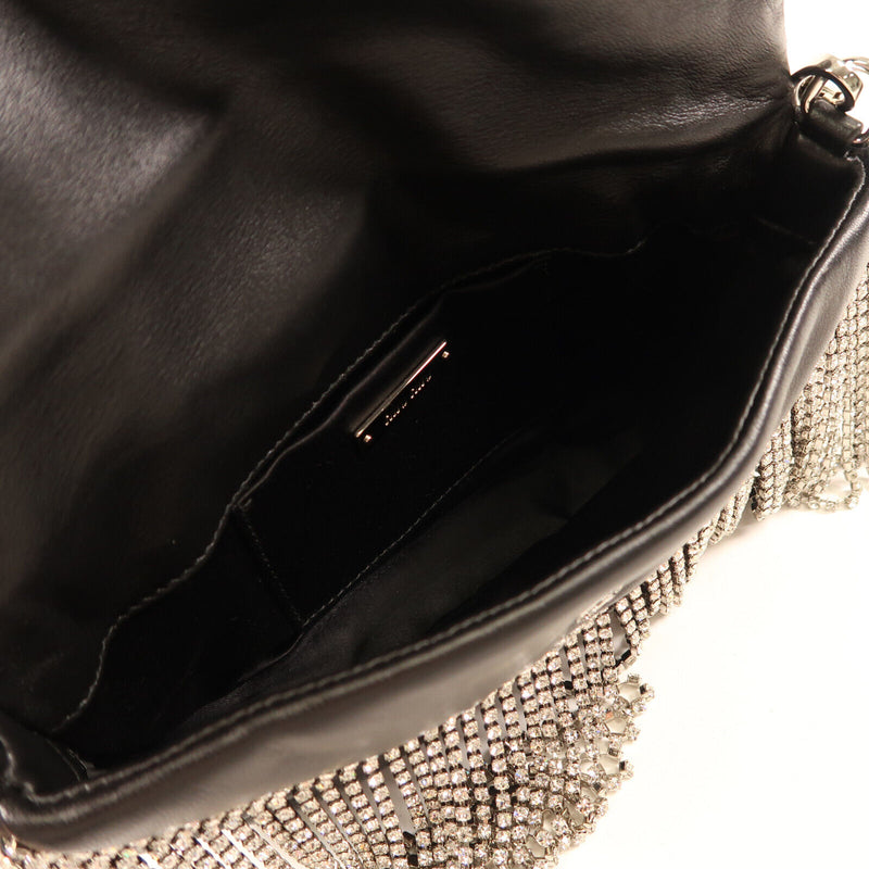 Miu Shw Shoulder Bag Lambskin Leather