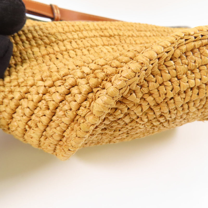 Celine Ghw Crecy Bucket Bag Raffia Brown