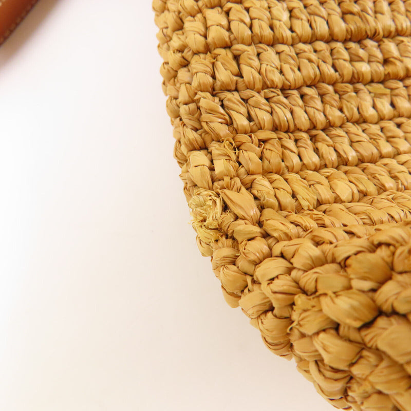 Celine Ghw Crecy Bucket Bag Raffia Brown