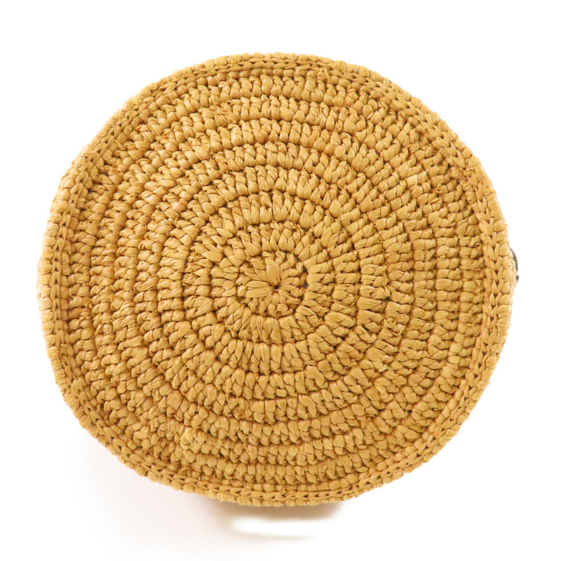 Celine Ghw Crecy Bucket Bag Raffia Brown