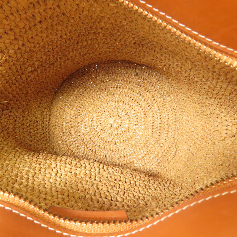 Celine Ghw Crecy Bucket Bag Raffia Brown
