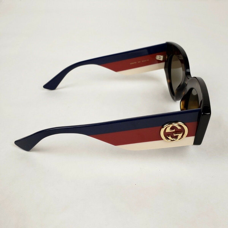 New Gucci Havana Oversize Cat Eye