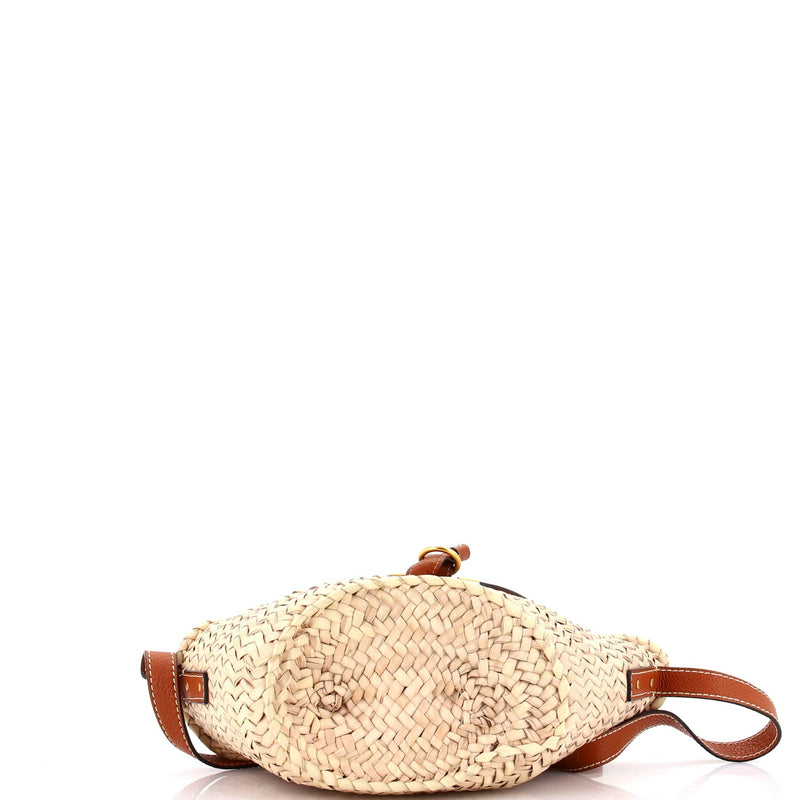 Chloe Marcie Basket Bag Raffia And