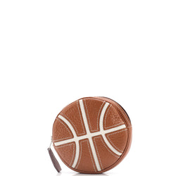 Hermes Basketball Change Purse Leather
