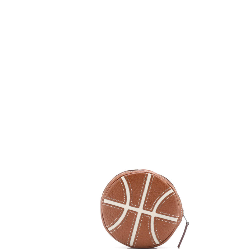 Hermes Basketball Change Purse Leather