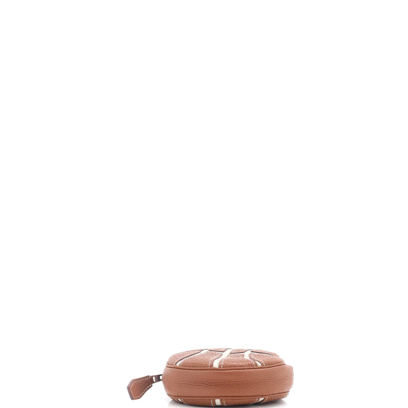 Hermes Basketball Change Purse Leather