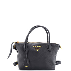 Prada Dual Strap Zip Tote Vitello Daino