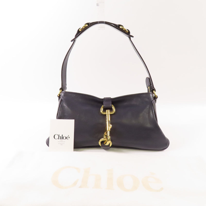 Chloe Ghw Shoulder Bag Calfskin Leather