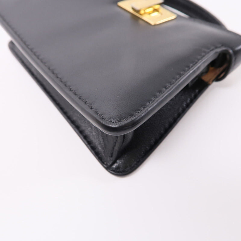 Fendi Ghw Peekaboo Bag Charm Leather
