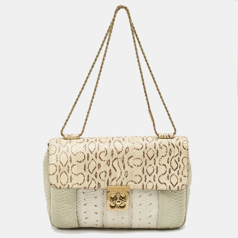 Chloe Light Green/Cream Large Elsie