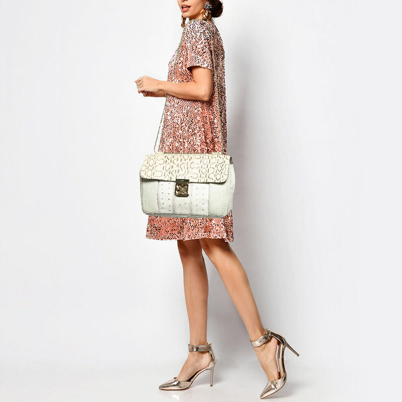 Chloe Light Green/Cream Large Elsie