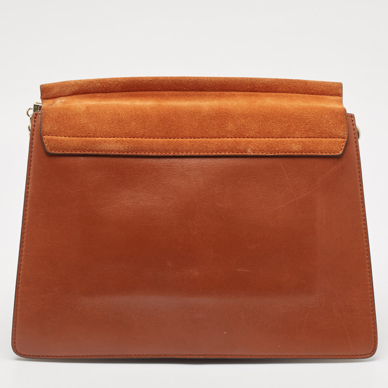 Chloe Brown Leather And Suede Medium
