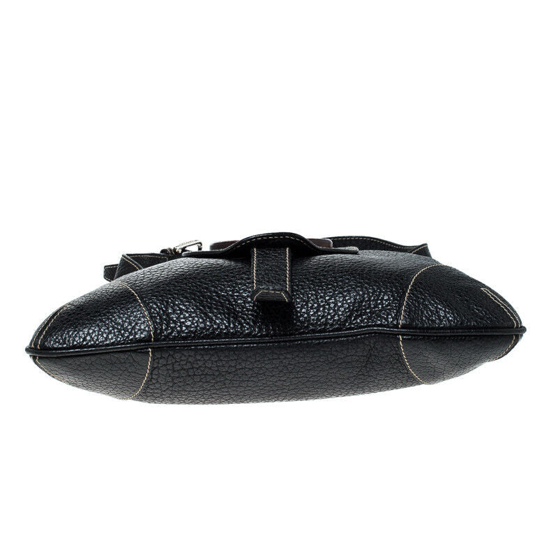 Dolce & Gabbana Black Pebbled Leather
