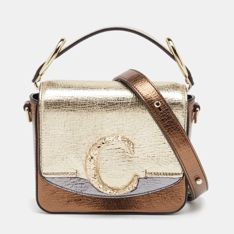 Chloe Metallic Multicolor Leather Mini C