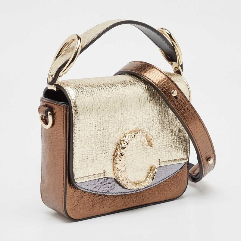 Chloe Metallic Multicolor Leather Mini C