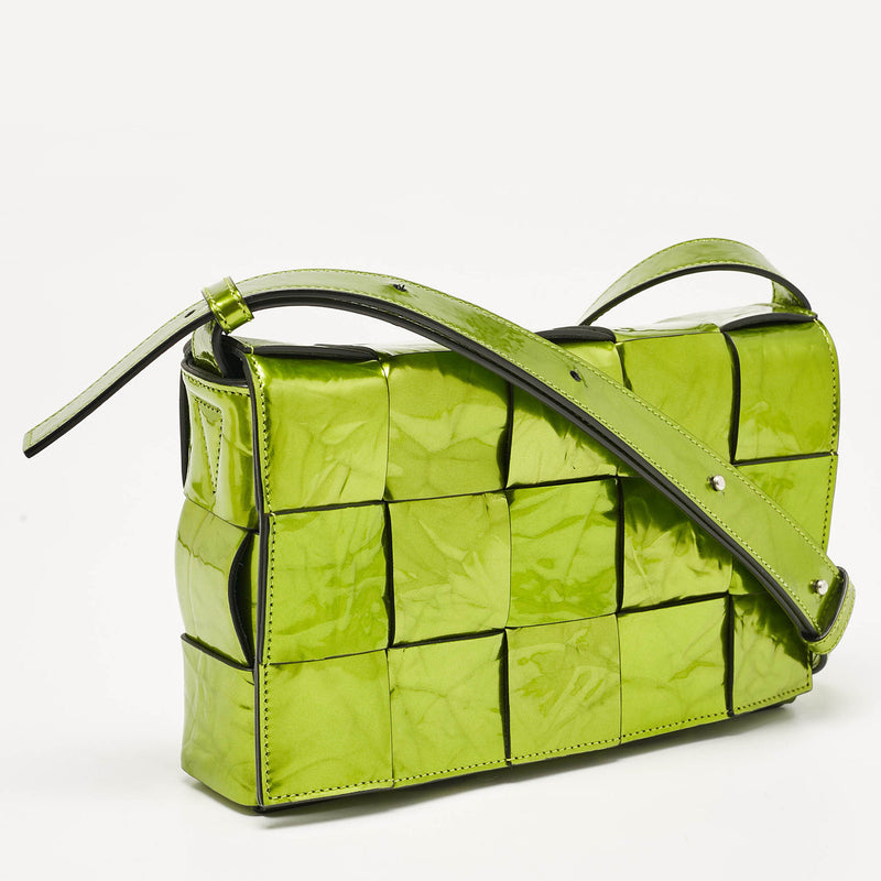 Bottega Veneta Metallic Green Leather