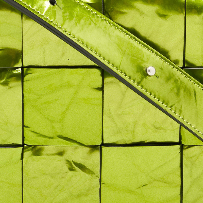 Bottega Veneta Metallic Green Leather