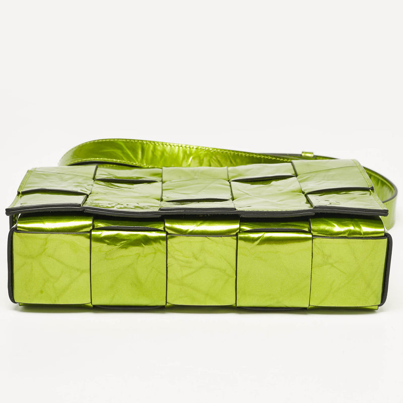 Bottega Veneta Metallic Green Leather